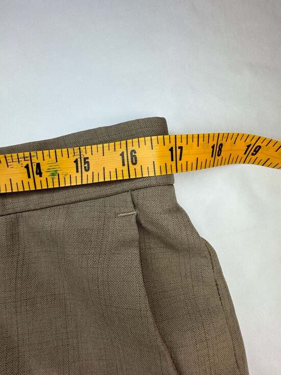 Haggar Men's Cool 18 Pro Flat Front Straight Fit Pant - Heather Gray - Picture 8 of 11